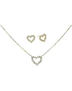 Kendra Scott Gift Set Ari Heart Pendant Stud Jewelry Set | Necklaces