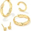 Kendra Scott Brooke Huggie & Stud Earrings Set