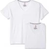 Hanes Men's 4-Pack Comfortblend V-Neck with FreshIQ | Shirts & Tops