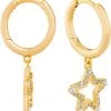Kendra Scott Jae Star Crystal Huggie Earrings