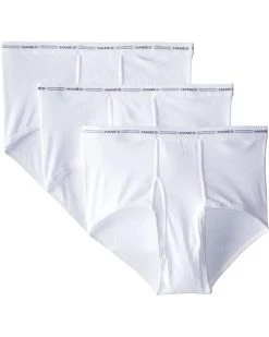 Hanes Men's Tagless White Briefs with ComfortFlex Waistband-Multiple Packs Available | Underwear
