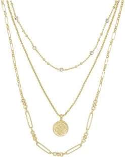 Kendra Scott Medallion Coin Triple Strand Necklace | Necklaces