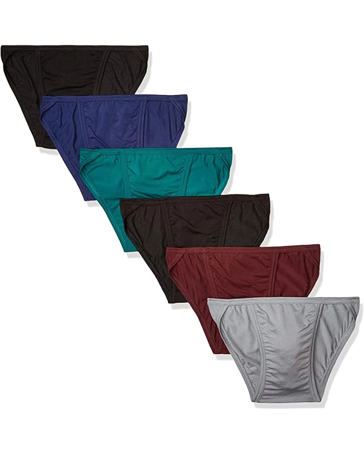 Hanes Men's Tagless Comfort Flex Fit Dyed String Bikini, 6 Pack | Underwear 3 Hanes Men's Tagless Comfort Flex Fit Dyed String Bikini, 6 Pack | Underwear