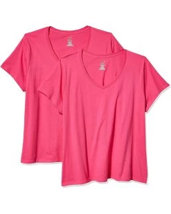 Hanes Women's Short Sleeve V-Neck T-Shirt | Shirts & Tops -Kendra Scott Shop 717mCBM69L. AC SR736920