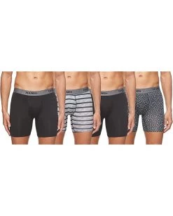 Hanes Men's 4-Pack FreshIQ Dyed Stretch Boxer with ComfortFlex Waistband Brief-Colors May Vary | Underwear