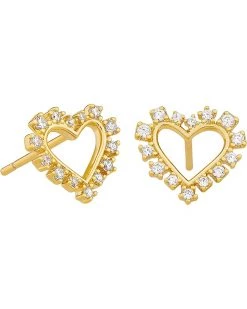 Kendra Scott Ari Heart Crystal Stud Earrings