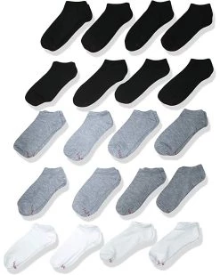 Hanes Boys' SUPER VALUE 20-Pair No Show Socks