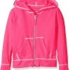 Hanes Little Girls' Slub Jersey Full Zip Jacket | Hoodies & Sweatshirts