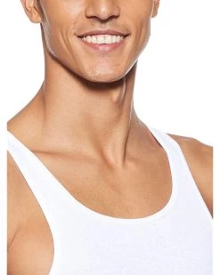 Hanes Men's Tagless Cotton Tank Undershirt – Multiple Colors (White, Black/Grey) | Shirts & Tops -Kendra Scott Shop 71d5OnGpIgL. AC SR736920