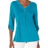 Hanes Women's Lightweight Rolled Sleeve Top | Shirts & Tops -Kendra Scott Shop 71dZqKiPAoL. AC SR736920