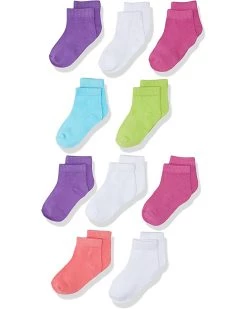 Hanes Girls Ankle Socks 10-pack