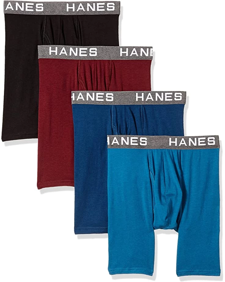 Hanes Men's Comfort Flex Fit Ultra Soft Cotton Modal Blend Boxer Brief 4-Pack | Underwear 3 Hanes Men's Comfort Flex Fit Ultra Soft Cotton Modal Blend Boxer Brief 4-Pack | Underwear