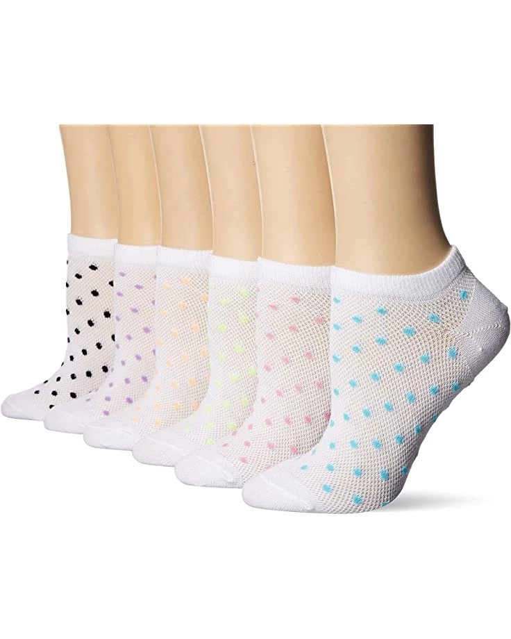 Hanes Womens 6-pack Invisible Comfort Scoop Cut No Show Sport Liner | Socks 4 Hanes Womens 6-pack Invisible Comfort Scoop Cut No Show Sport Liner | Socks - Image 2