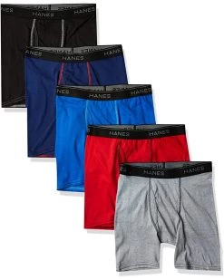 Hanes Boys' 5-Pack Boxer Briefs | Underwear