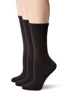 Hanes Women's 3-Pack Lightweight ComfortSoft Mid-Calf Crew Socks
