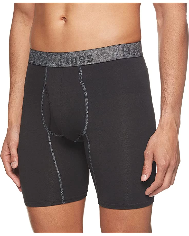 Hanes Men's 3-Pack Comfort Flex Fit Ultra Soft Stretch Boxer Brief, Available in Regular and Long Leg | Underwear 4 Hanes Men's 3-Pack Comfort Flex Fit Ultra Soft Stretch Boxer Brief, Available in Regular and Long Leg | Underwear - Image 2