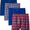 Hanes Men's 4-Pack Comfortblend Woven Boxers with Freshiq | Underwear
