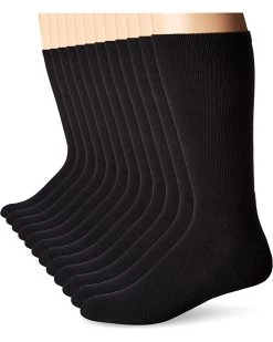 Hanes Men's FreshIQ X-Temp Active Cool Crew Socks, 12-Pack