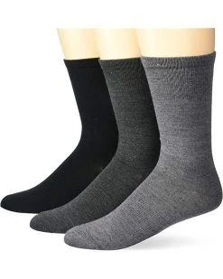 Hanes Men Warm Crew Outdoor X-temp Moisture Wicking Wool Blend Crew Socks, 3-pair Pack
